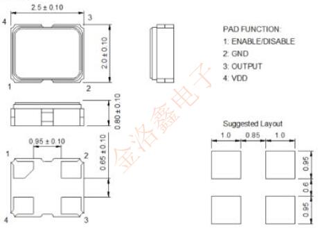 7Z26020001臺灣晶技車載振蕩器新品發(fā)布及系列原廠編碼分享